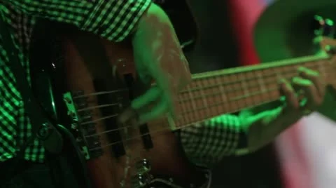 Guitar on Live Stage 2 Stock Footage 49541580