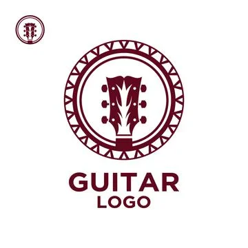 Guitar logo Stock-Illustration