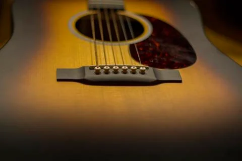 Guitar low light Stock Photos