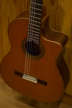 Guitar low light Stock Photos