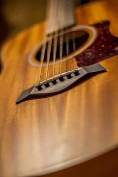 Guitar low light Stock Photos