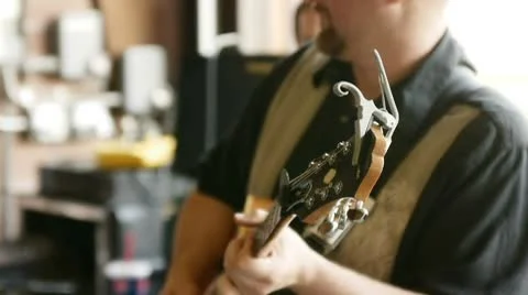 Guitar man 库存影片 8920888