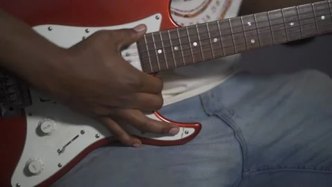 Guitar Man Video stock 208884505