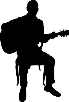 Guitar man Stock Illustration