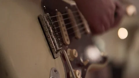 Guitar man, playing guitar Stock Footage