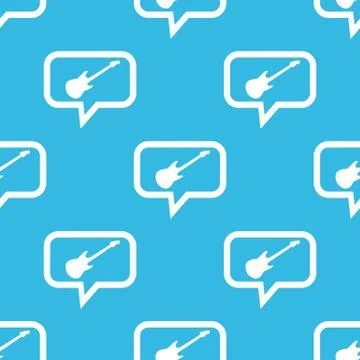 Guitar message pattern Stock Illustration
