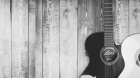 Guitar model presentation with spectacular effects number five 스톡 동영상 139929930