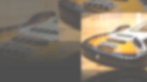 Guitar model presentation with spectacular effects number six 스톡 동영상 139929940