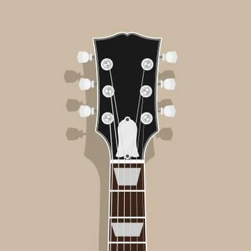 Guitar neck Stock Illustration