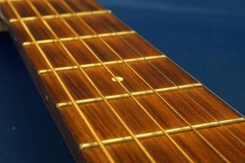 Guitar next macro close up Stock Photos
