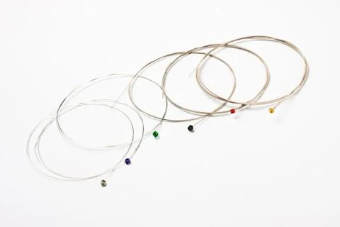 Guitar nickel strings Foto stock