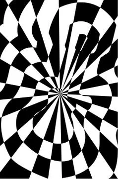 Guitar optical illusion vector illustration Stock Illustration