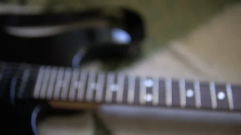 Guitar Panning Stock Footage 90868952