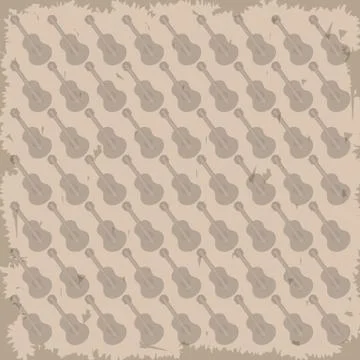 Guitar pattern background image Stock Illustration