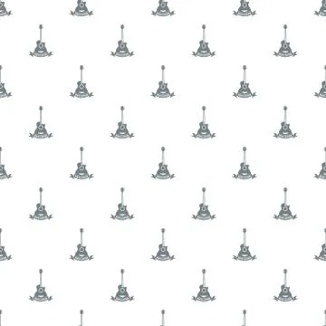 Guitar pattern vector seamless Stockillustratie