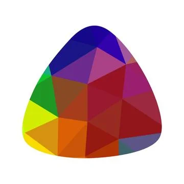 Guitar pick geometric with triangle abstract background  pattern vector Stock Illustration