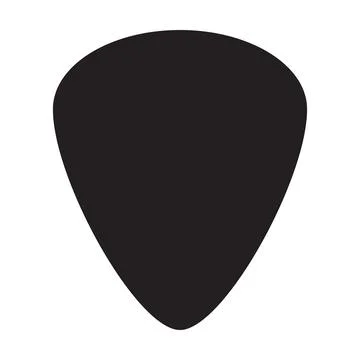 Guitar pick icon vector for graphic design, logo, website, social media, mobi 스톡 일러스트
