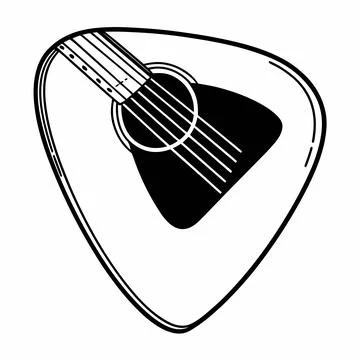 Guitar Pick Vector Illustration Flat Music Style (1) vector illustration de.. Stock Illustration