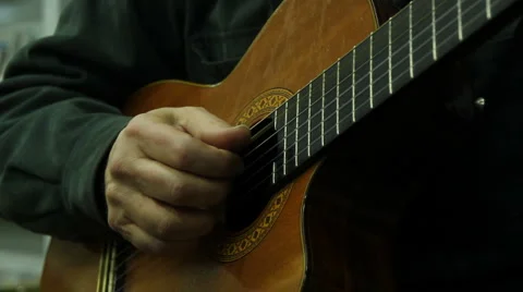 Guitar picking Video stock 1015176