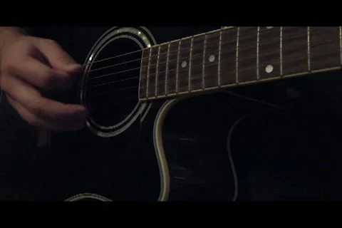 Guitar Picking Video stock 10908439