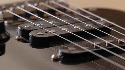 Guitar Pickups - Pan Left - Macro Stock Footage 149147441