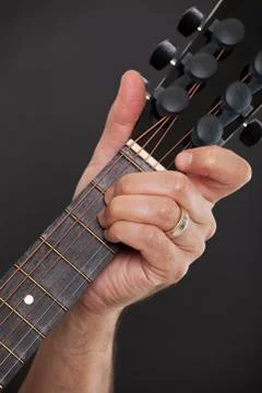 Guitar play Stock Photos