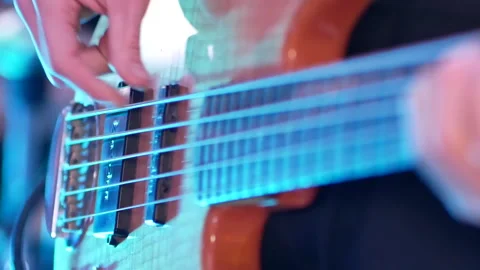 Guitar play  at the wedding close up Video stock 149505873