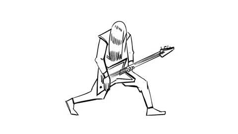 Guitar player 4K Stock Footage 166510770