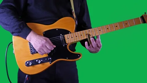 Guitar Player With Brass Slide Vídeo Stock 169535546