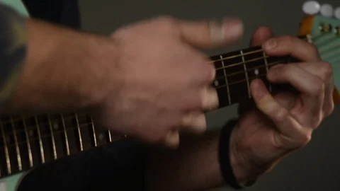 Guitar player close up music Stock Footage 101895212