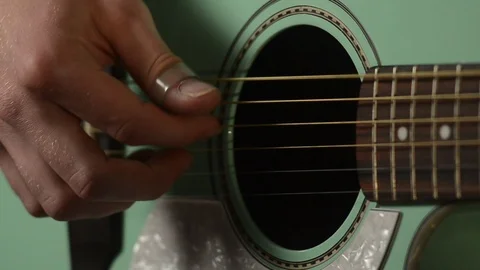 Guitar player close up music Stock Footage 101895721