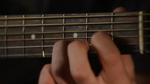 Guitar player close up music Stock Footage 101895742