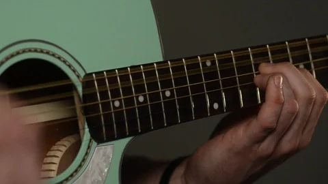 Guitar player close up music Stock Footage 101895876