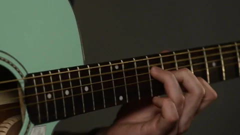 Guitar player close up music Stock Footage 101895891