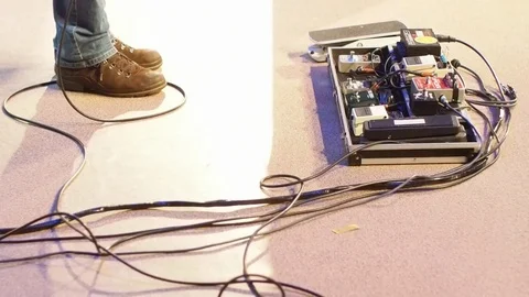 Guitar player dance Stock Footage 76164422