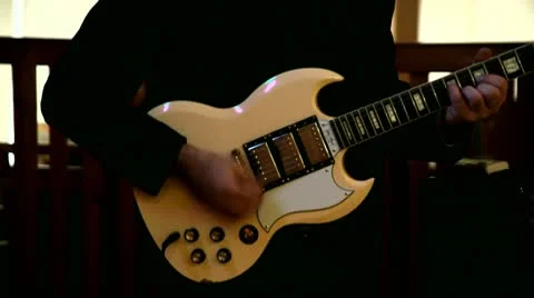 Guitar player - electric Stock Footage 10758715