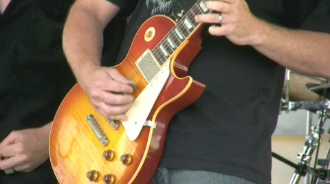 Guitar player Stock Footage 519171