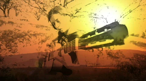 Guitar Player Video stock 830250