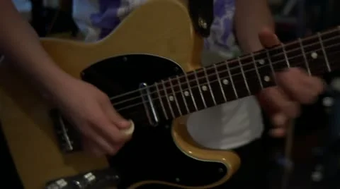 Guitar player Stock Footage 10919876