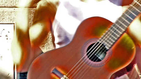Guitar Player Stock Footage 27972491