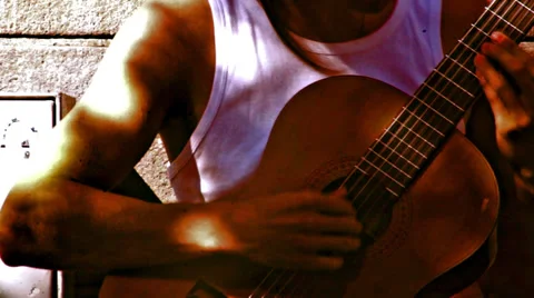 Guitar Player Stock Footage 27972640