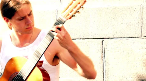 Guitar Player Stock Footage 27973537
