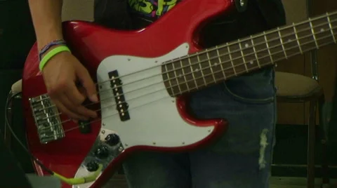 Guitar Player Video stock 66291715