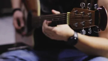 Guitar player Stock Footage 85525524