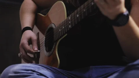 Guitar player Stock Footage 85525832