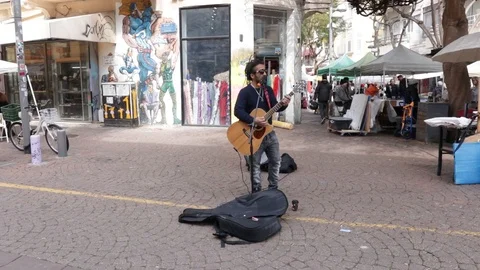 Guitar player Stock Footage 125403231