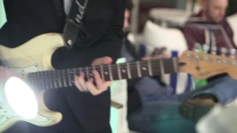 Guitar Player Live Stock Footage 76240590