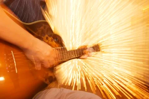 Guitar player Stock Photos