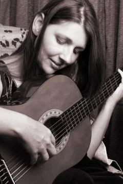 Guitar player Foto stock