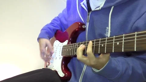 Guitar Player POV Stock Footage 58273647